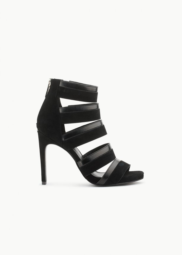 Liu -Jo Hohe Sandalen Aus Veloursleder