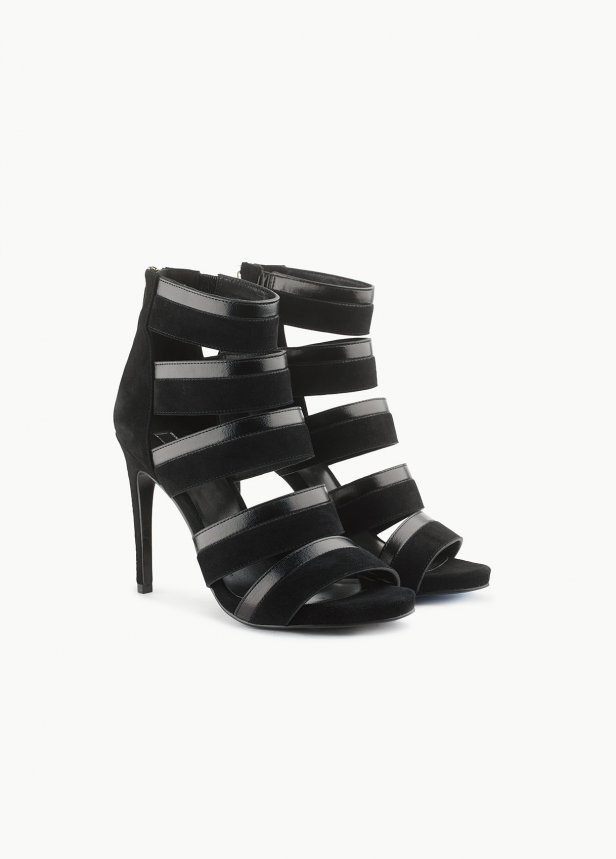 Liu -Jo Hohe Sandalen Aus Veloursleder