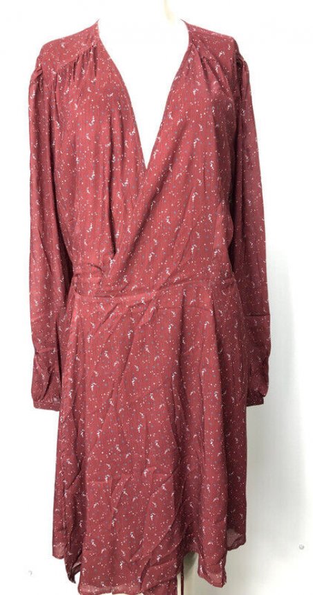 Khujo Kleid Margola weinrot
