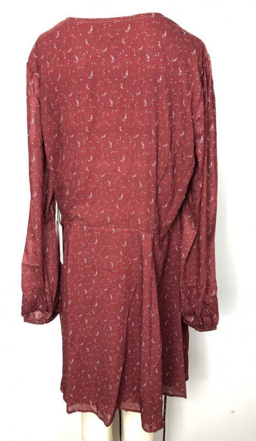 Khujo Kleid Margola weinrot