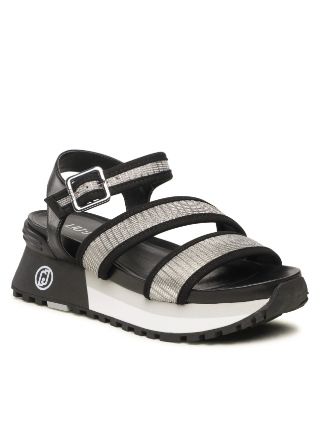 Liu Jo MAXI WONDER 15 Plateausandale mit Glitzer