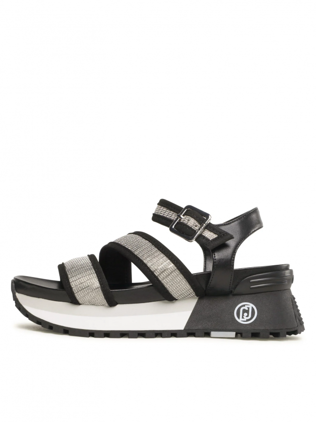 Liu Jo MAXI WONDER 15 Plateausandale mit Glitzer